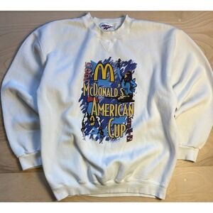 Vintage Reebok 1995 McDonalds American Cup Seattle‎ Gymnastics Sweatshirt Large